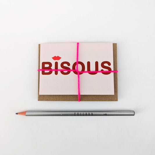 Mini-carte Bisous