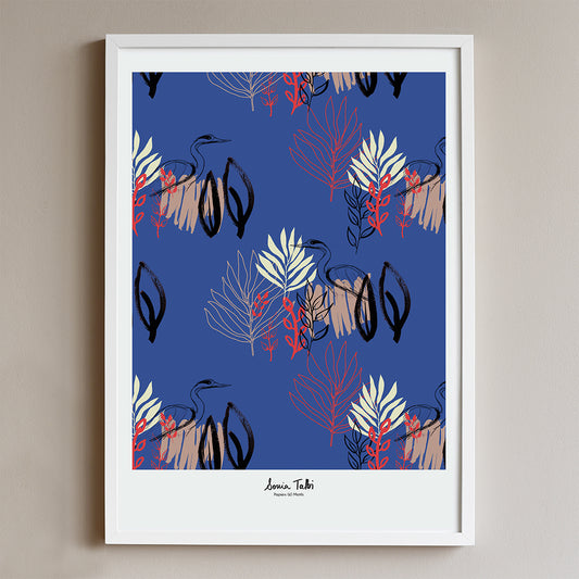 Affiche HOI AN Indigo